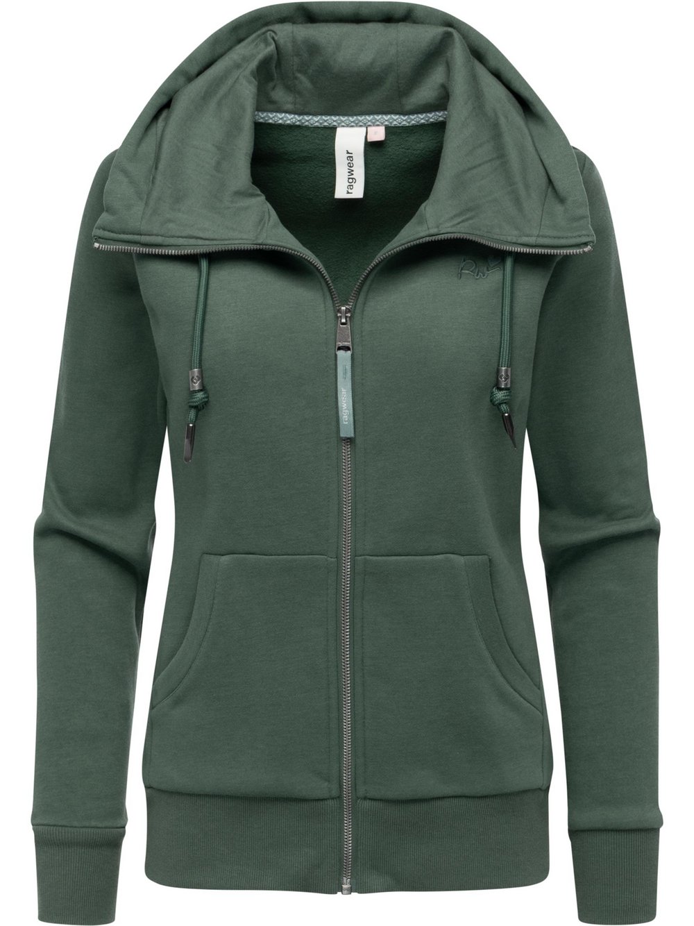 Thumbnail - Ragwear Kapuzensweatjacke Damen Baumwolle grün, L