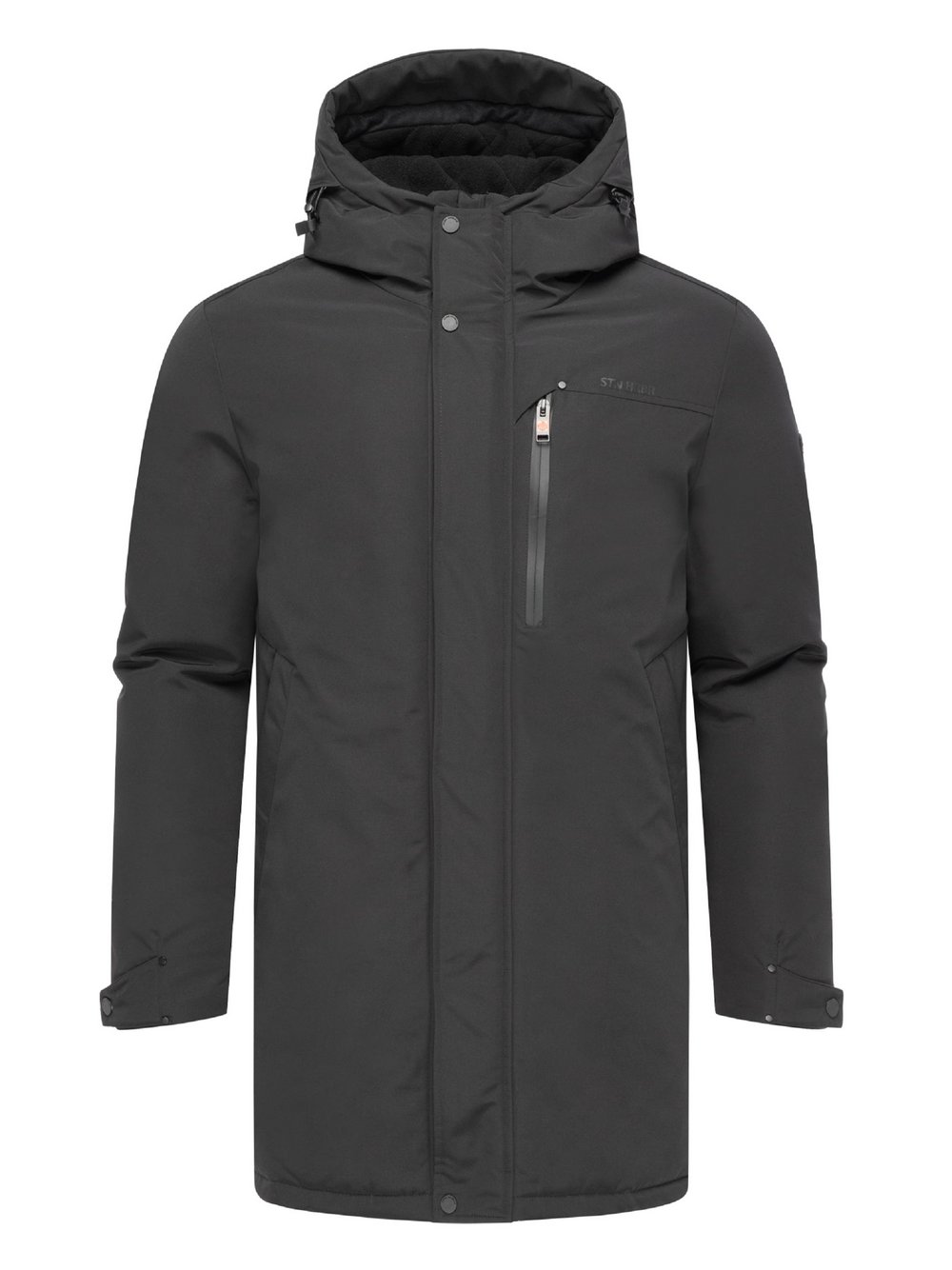 Thumbnail - STONE HARBOUR Wintermantel Herren schwarz, XL
