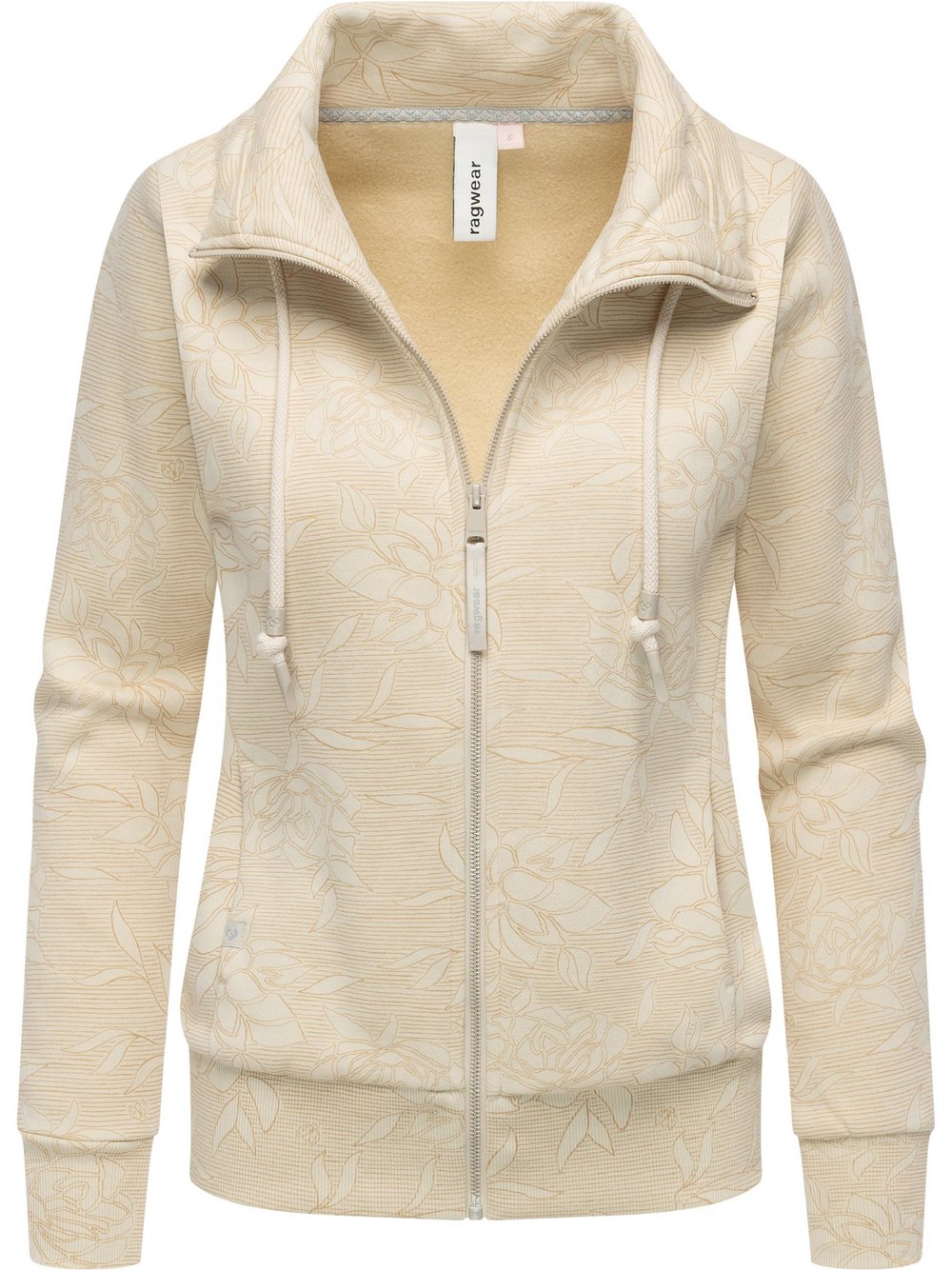 Ragwear Sweatjacke Damen beige gemustert, L