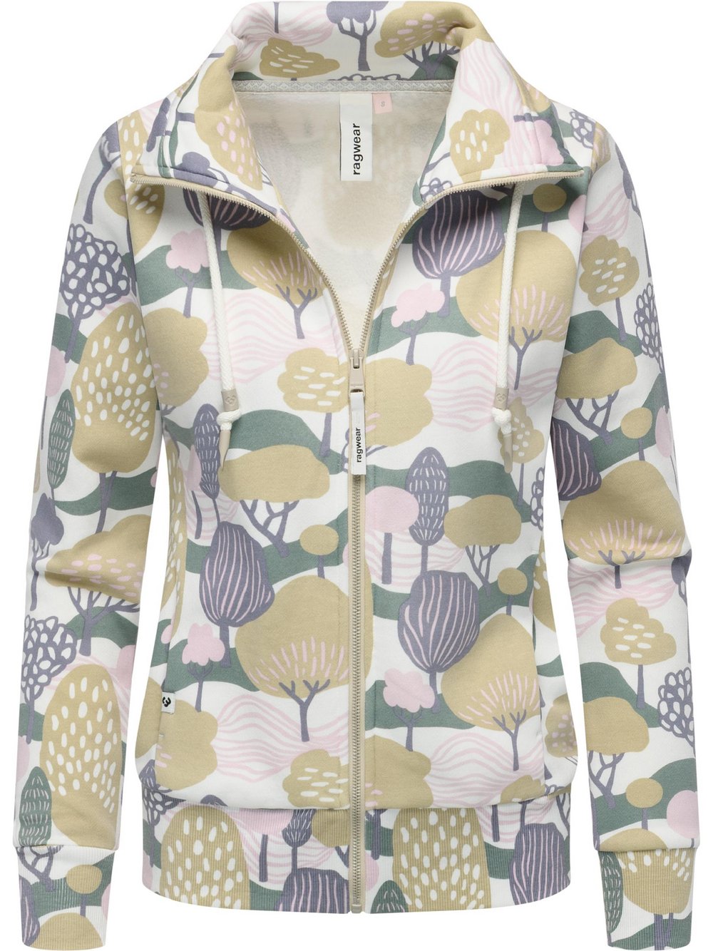 Ragwear Sweatjacke Damen beige gemustert, L