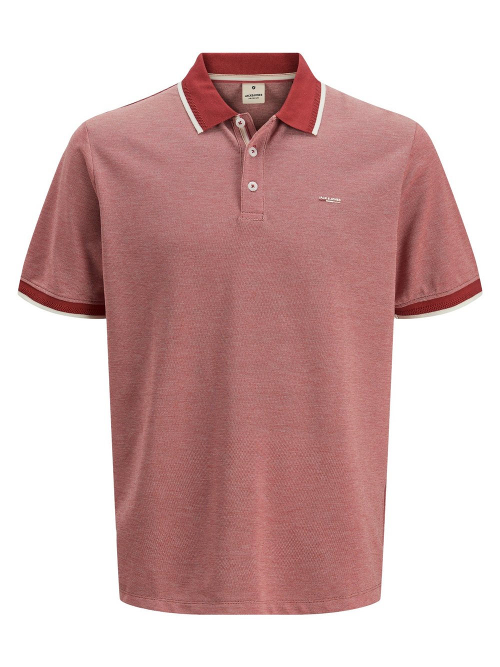 Thumbnail - Jack & Jones Poloshirt Herren Baumwolle rot, S