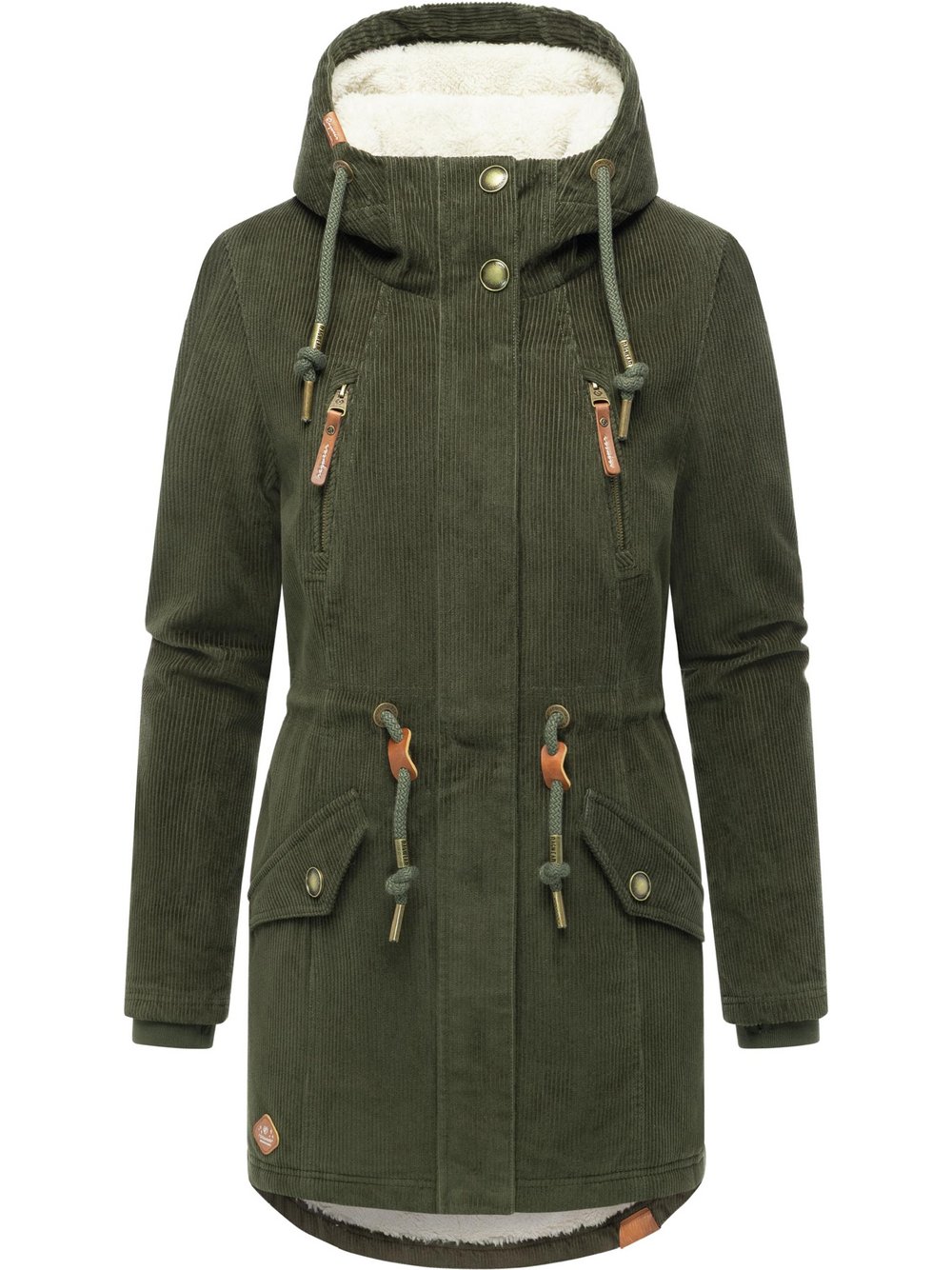 Ragwear Kurzmantel Damen grün, L