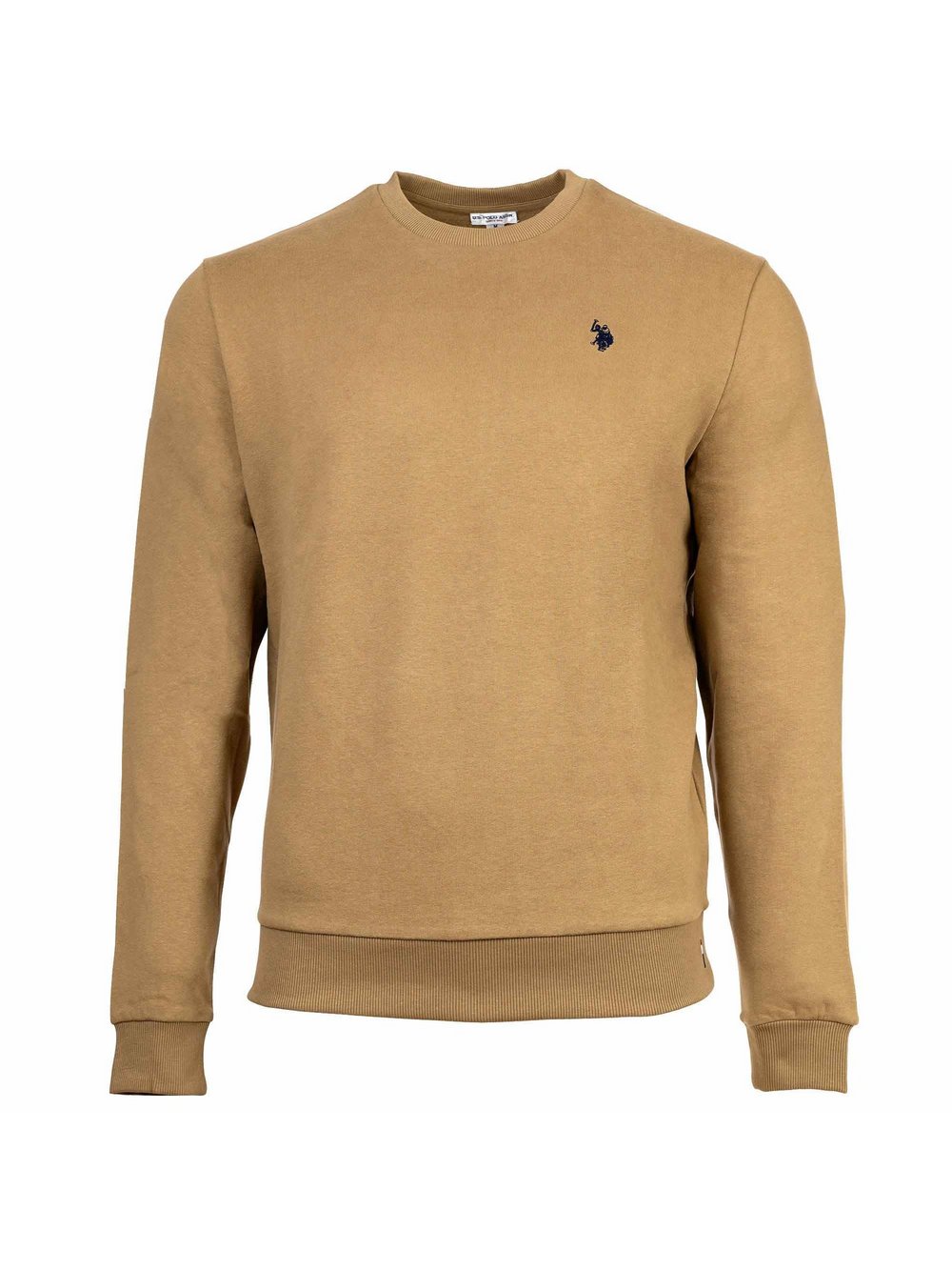 U.S. Polo Assn. Sweatshirt 1er Pack Herren Baumwolle beige, L