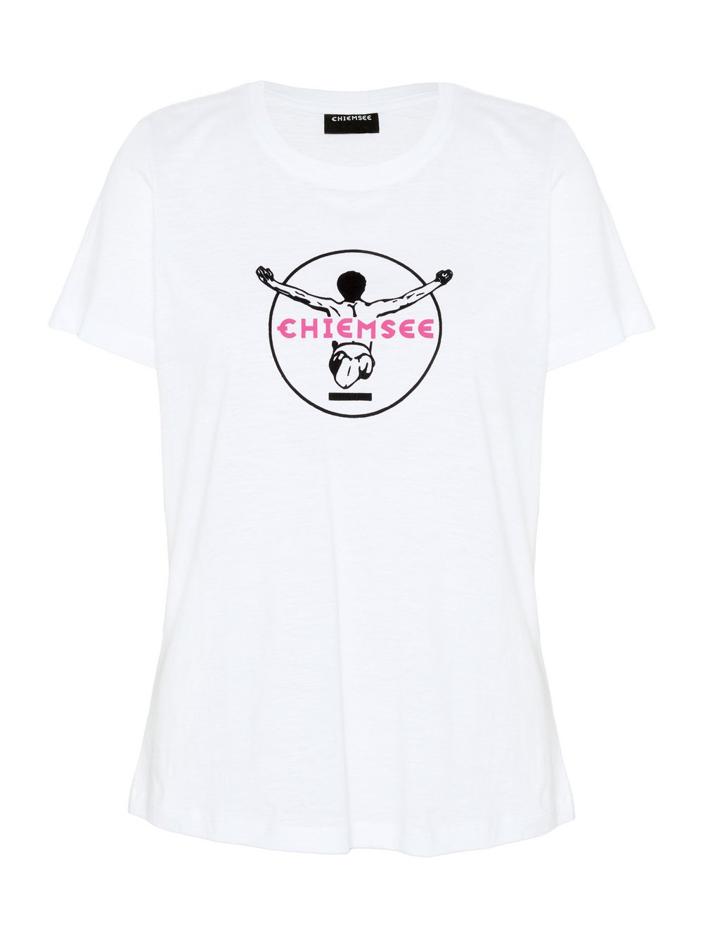 Chiemsee T-Shirt Damen Baumwolle weiß bedruckt, S