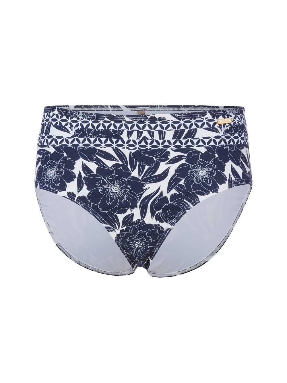 Venice Beach Bikini-Hose Damen Polyamid blau gemustert, 42