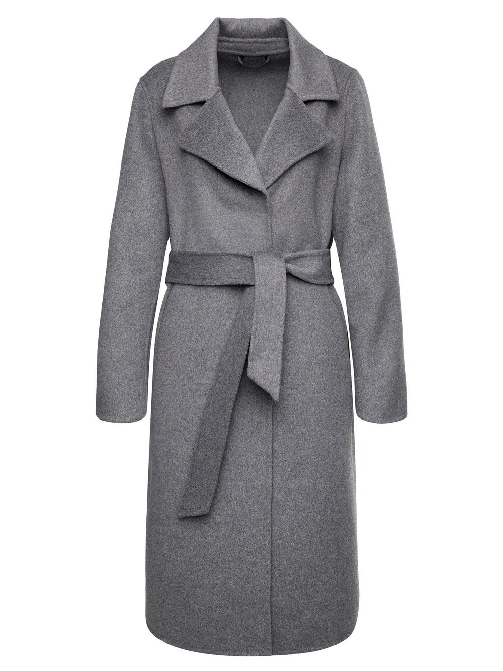 MANISA Fashion Doublefacemantel Damen Wolle grau, 44