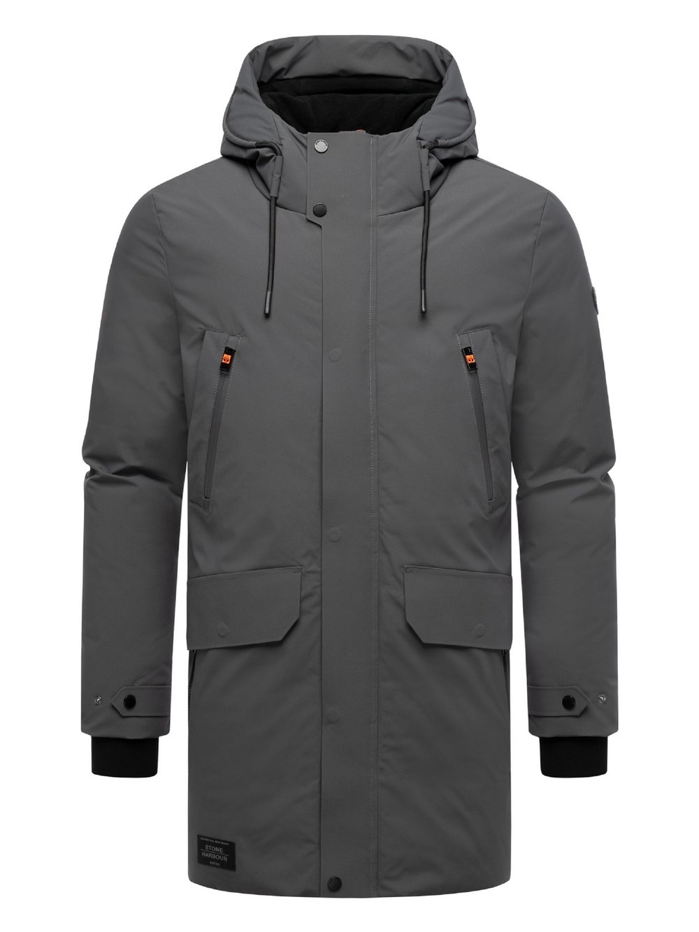 STONE HARBOUR Wintermantel Herren grau, XXL