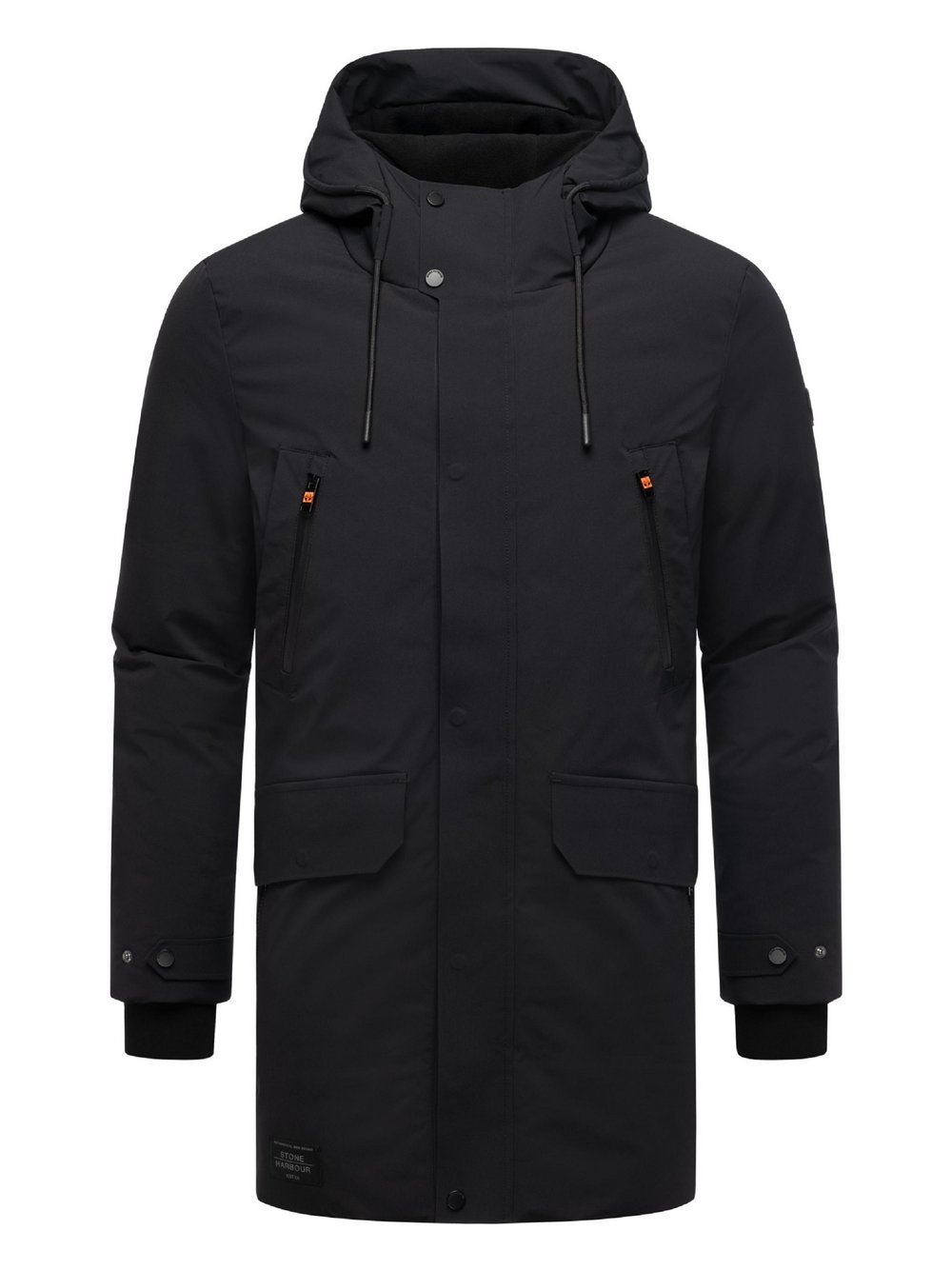 STONE HARBOUR Wintermantel Herren schwarz, XL