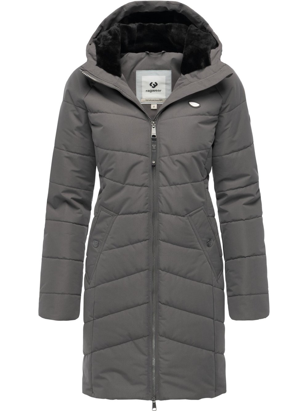 Ragwear Wintermantel Damen grau, 4XL