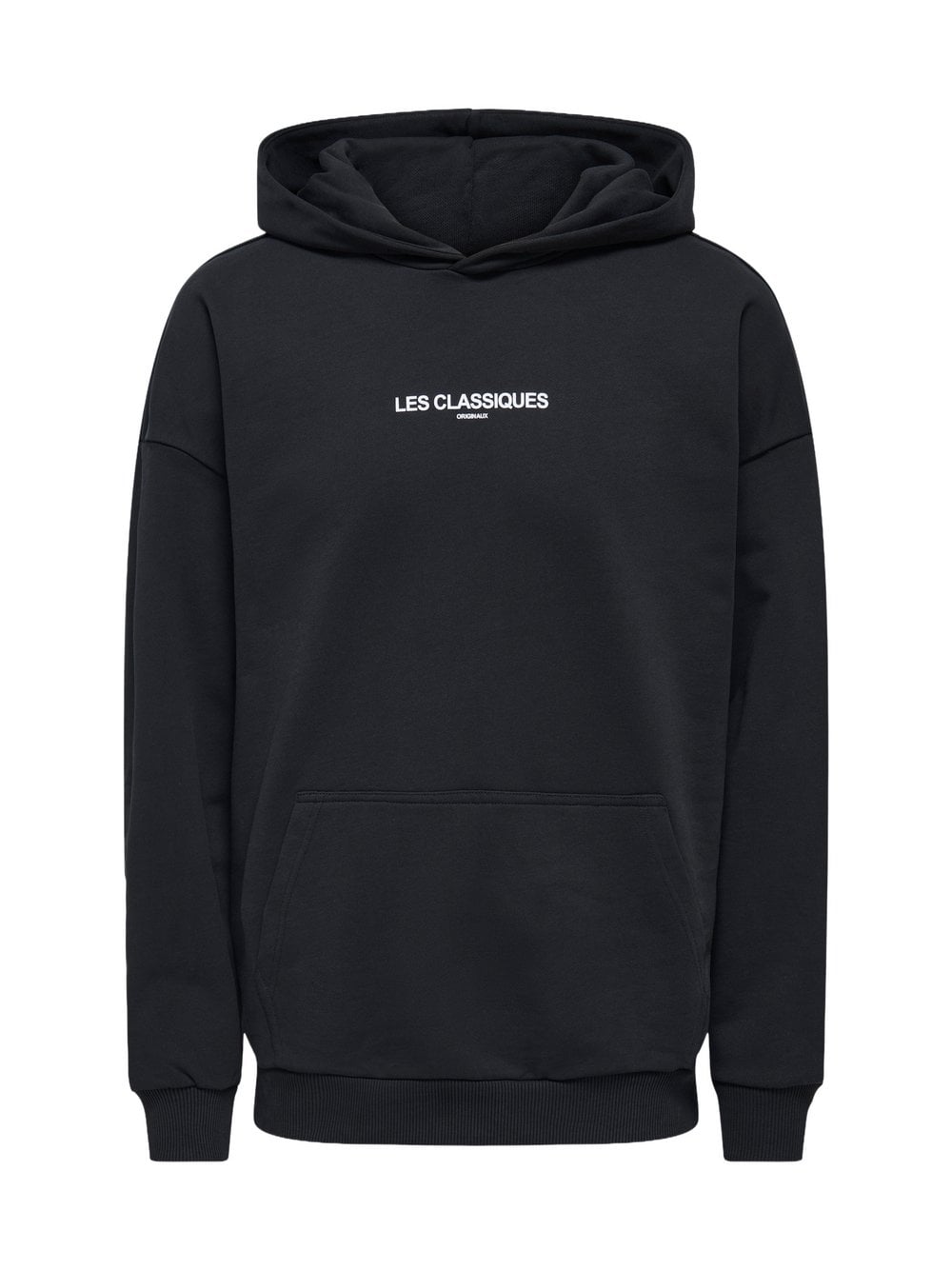 Only&Sons Kapuzensweatshirt Herren Baumwolle schwarz, XXL