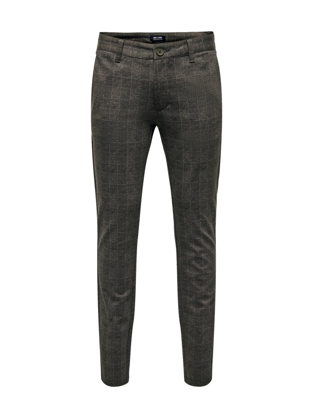 Only&Sons Hose Herren Viskose grau kariert, 28-30