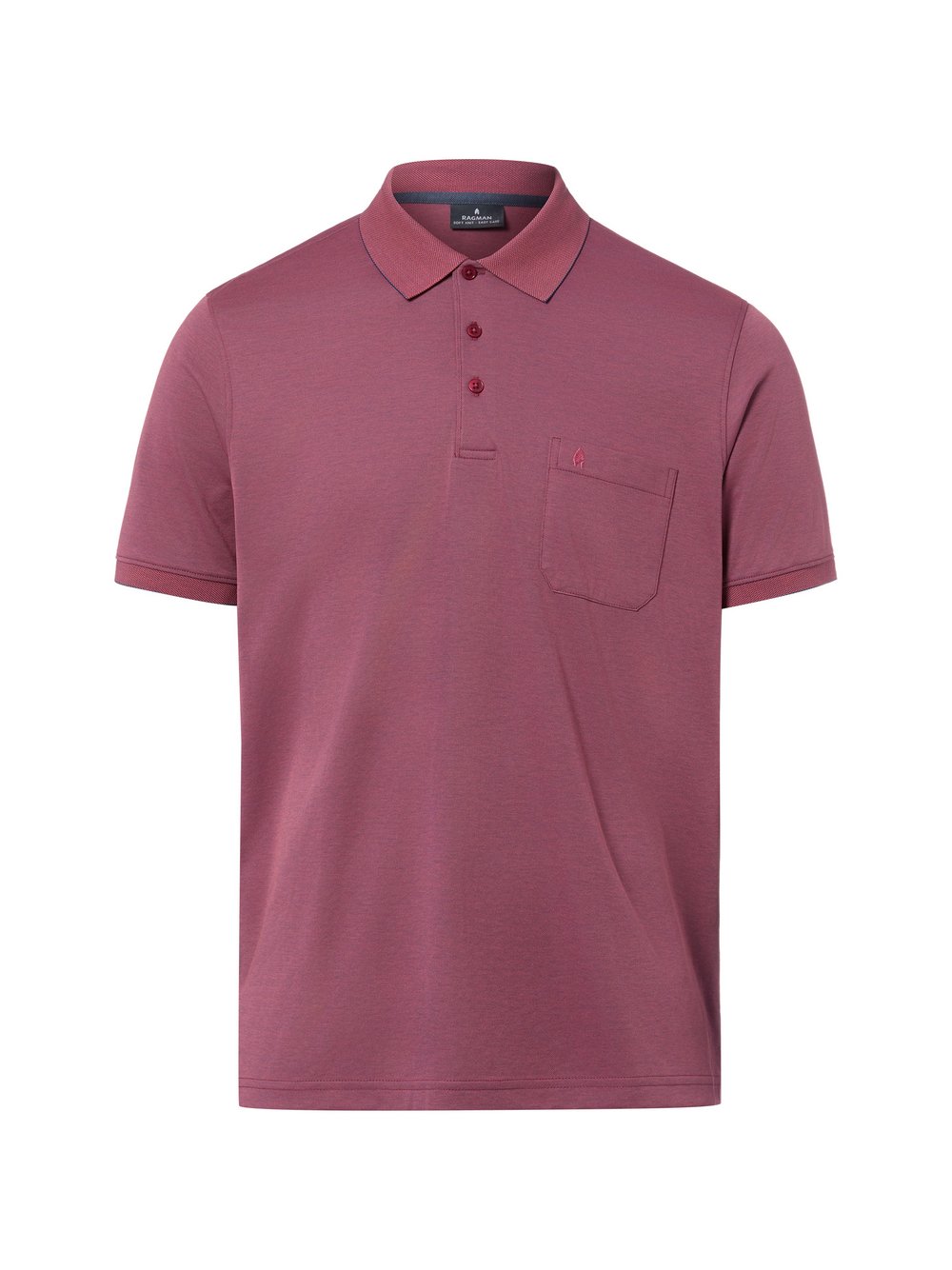 Ragman Poloshirt Herren Baumwolle pink, XXL