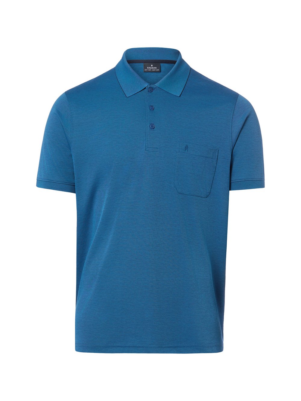 Thumbnail - Ragman Poloshirt Herren Baumwolle blau, XXXL