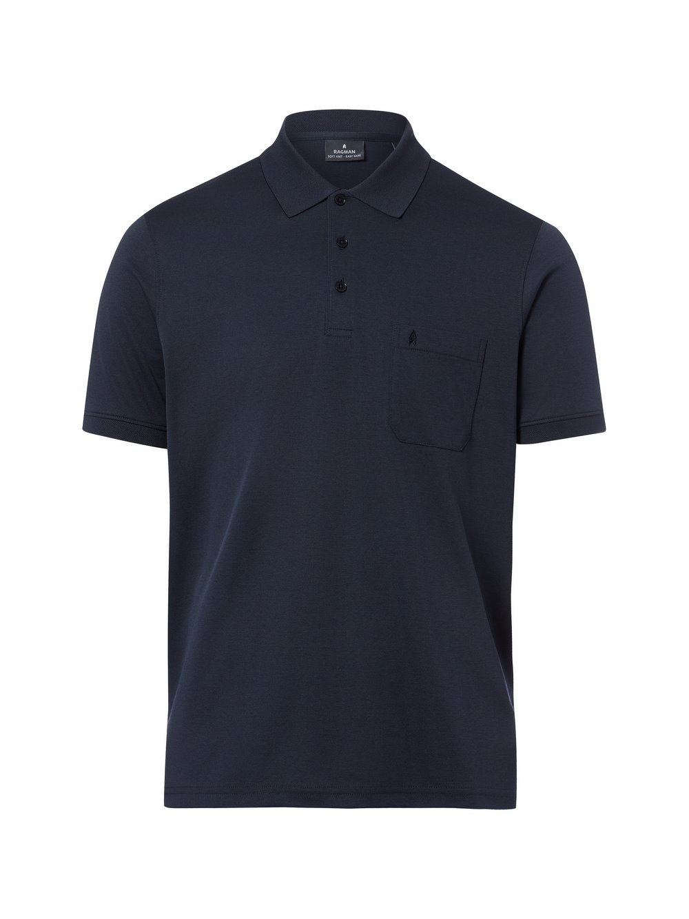 Thumbnail - Ragman Poloshirt Herren Baumwolle blau, XXXL