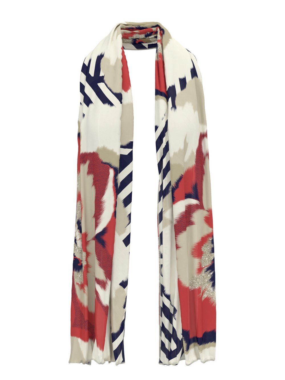 Frank Walder Tuch Damen mehrfarbig bedruckt, ONE SIZE