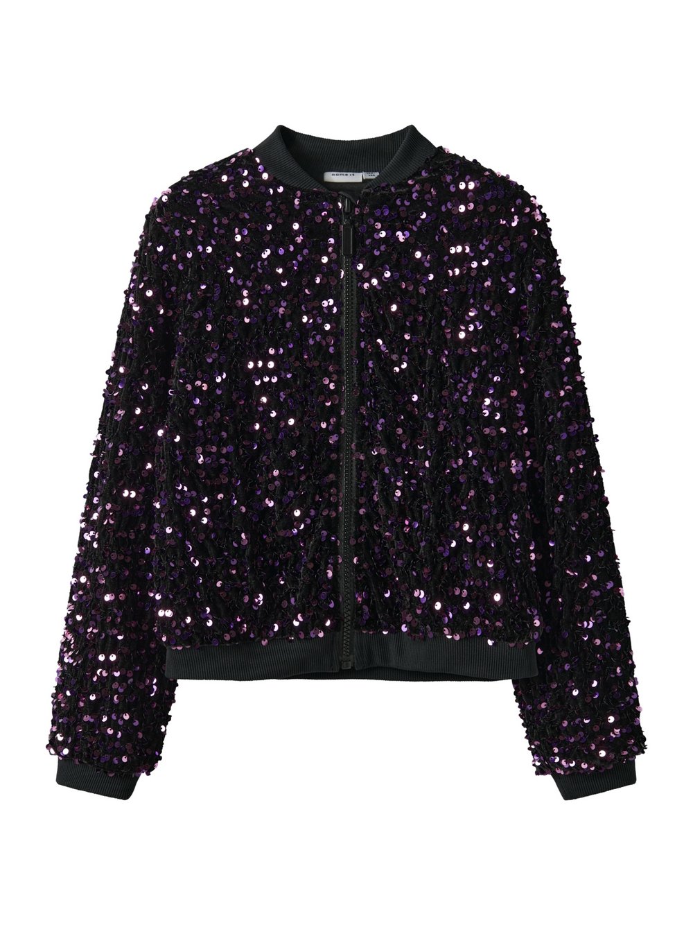 name it Jacke Mädchen Baumwolle lila gemustert, 8081