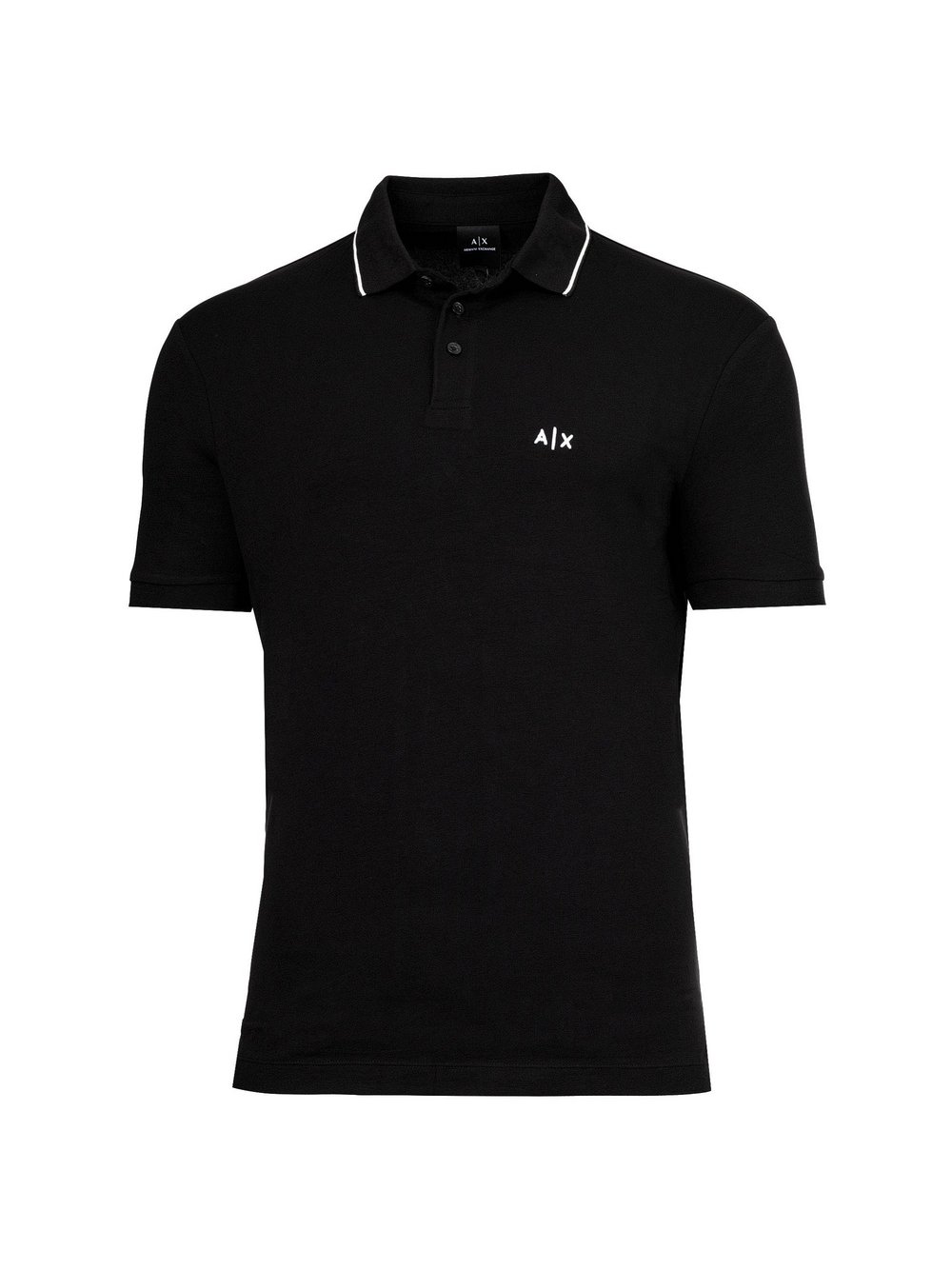 Armani Exchange Poloshirt Herren Baumwolle schwarz, XXL