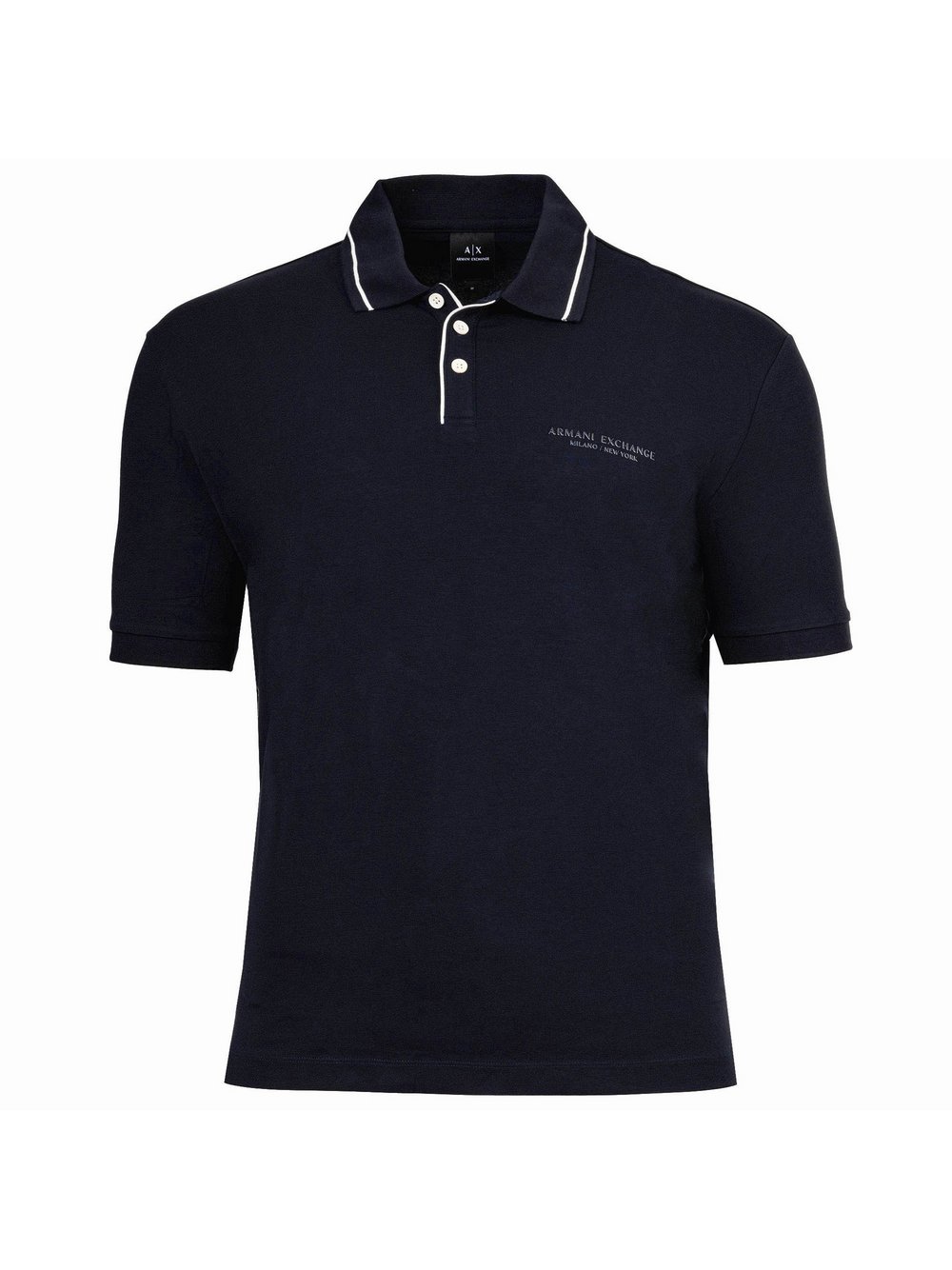 Armani Exchange Poloshirt 1er Pack Herren Baumwolle blau, L