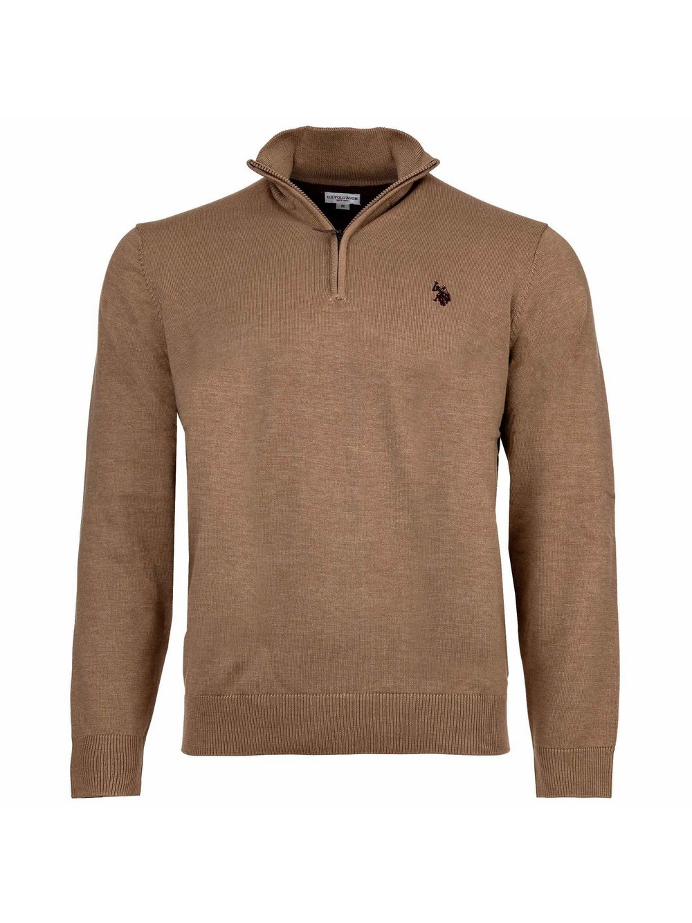 U.S. Polo Assn. Strickpullover Herren Baumwolle beige, M