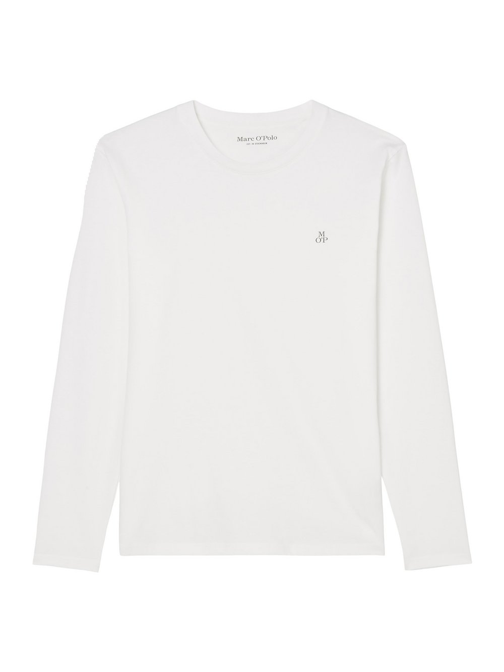 Thumbnail - Marc O'Polo Longsleeve 1er Pack Herren Baumwolle weiß, L