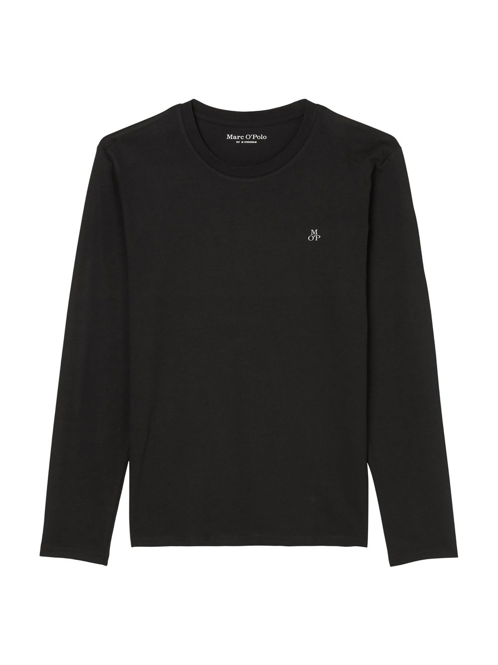 Thumbnail - Marc O'Polo Longsleeve 1er Pack Herren Baumwolle schwarz, XXL