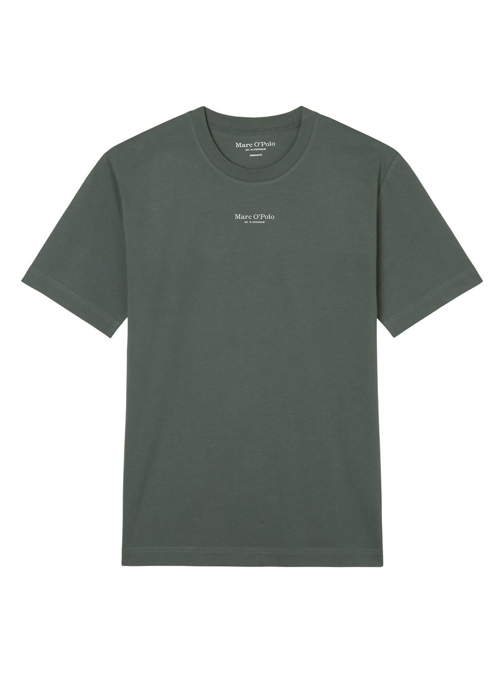 Thumbnail - Marc O'Polo T-Shirt 1er Pack Herren Baumwolle grün, XXL