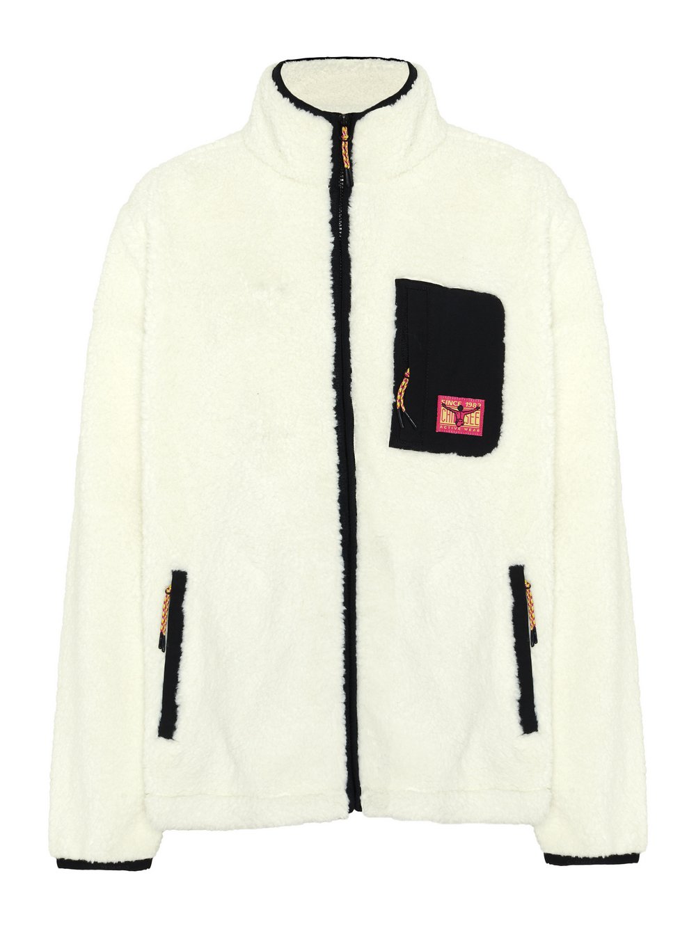 Chiemsee Fleecejacke Damen weiß gemustert, L