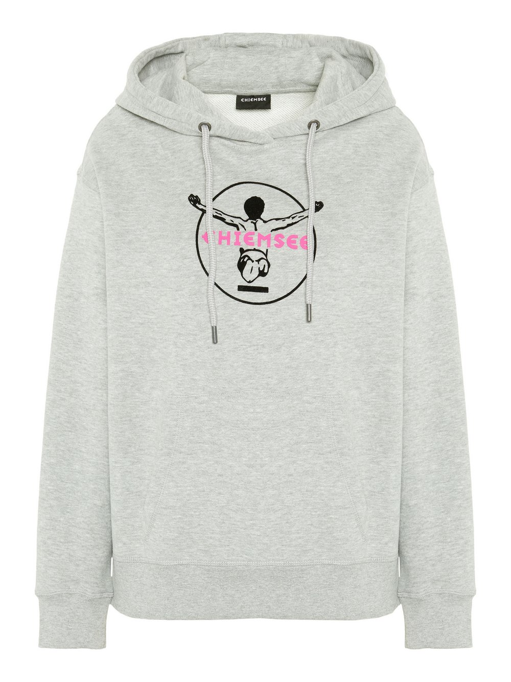 Chiemsee Hoodie Damen Baumwolle grau meliert, XS