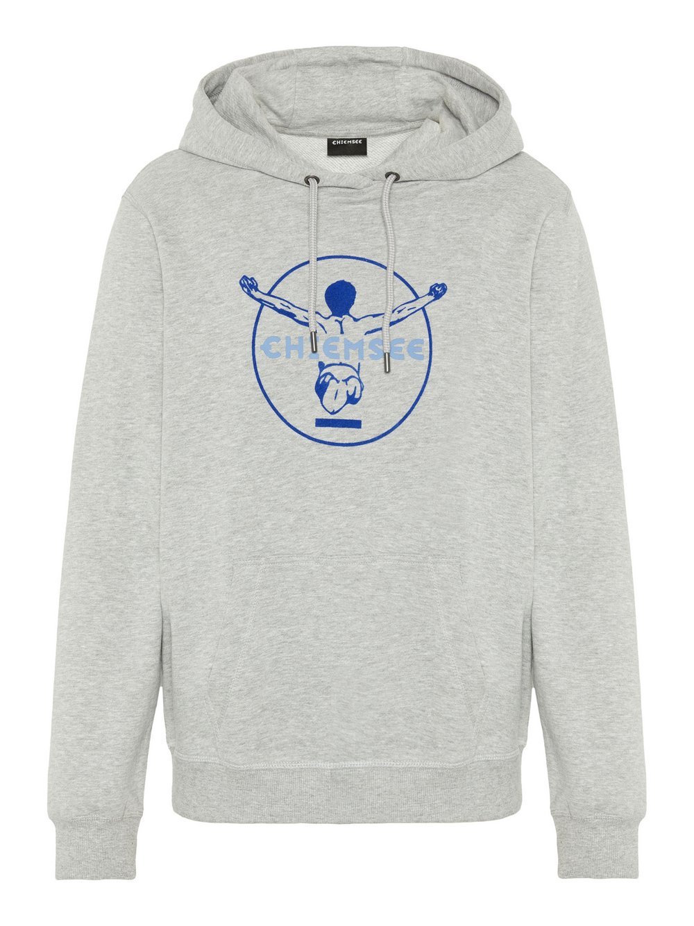 Chiemsee Hoodie Herren Baumwolle grau bedruckt, XXXL