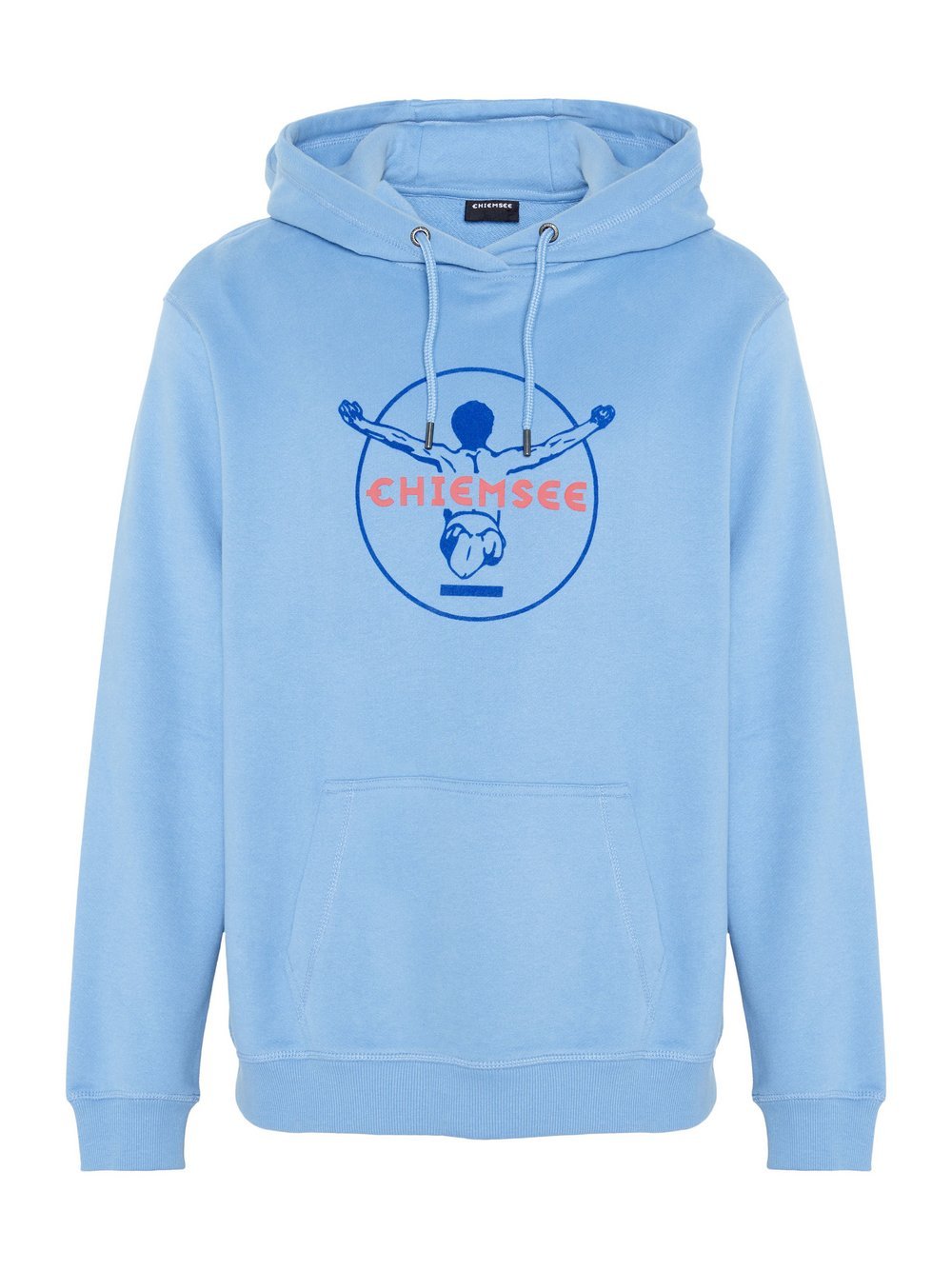 Chiemsee Hoodie Herren Baumwolle blau bedruckt, XXXL