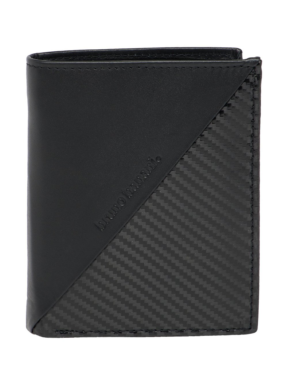 Thumbnail - Bruno Banani Klapp-Geldbörse  Herren Leder schwarz, ONE SIZE