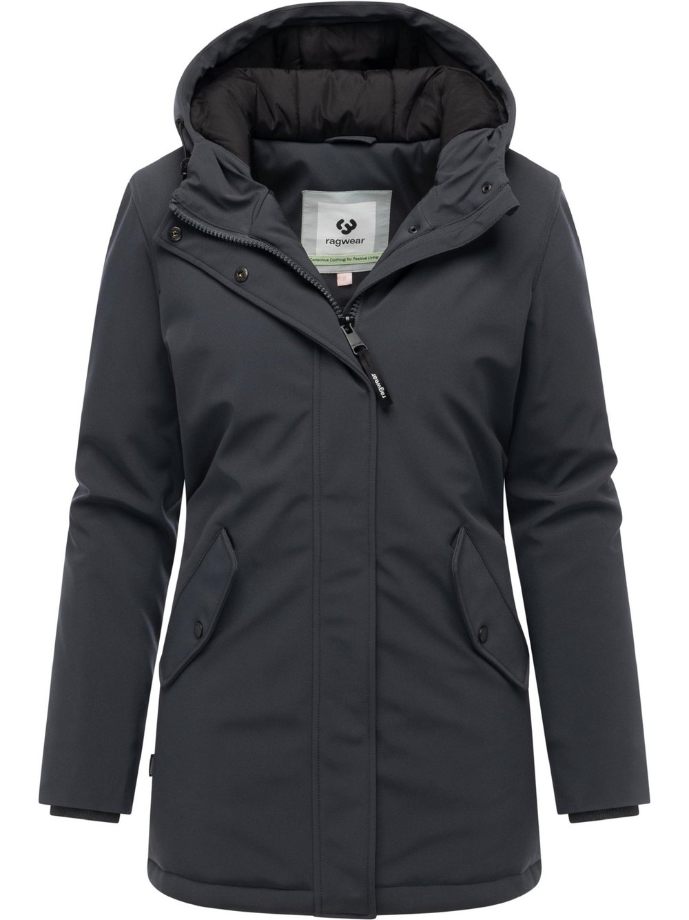 Thumbnail - Ragwear Softshellmantel Damen grau, M