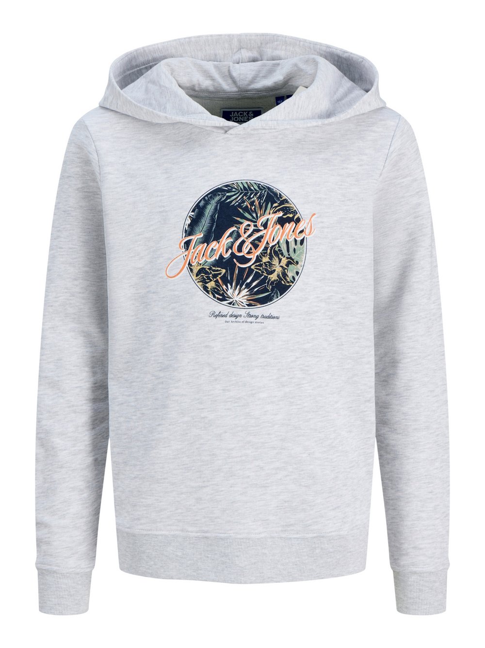 Thumbnail - Jack & Jones Junior Kapuzenpullover Jungen Baumwolle weiß bedruckt, 164