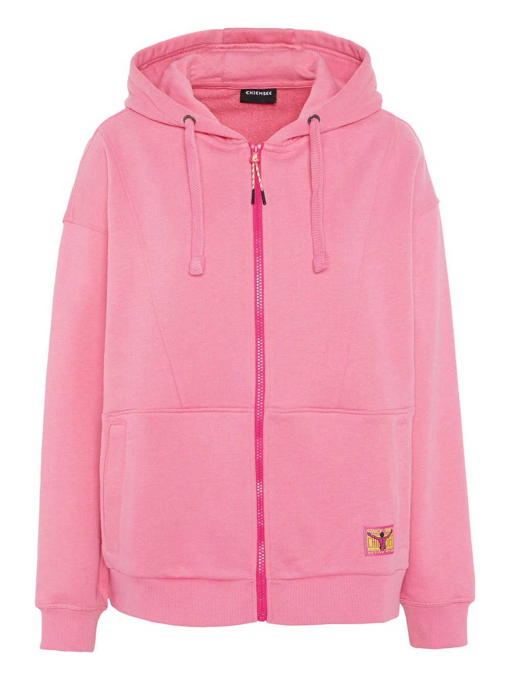 Thumbnail - Chiemsee Sweatjacke Damen Baumwolle pink, L