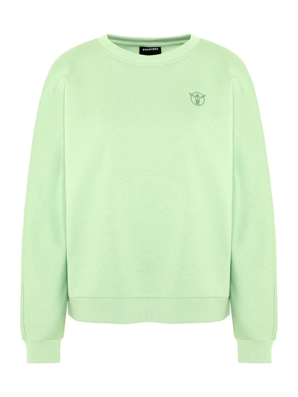 Chiemsee Rundhalspullover Damen Baumwolle grün, L