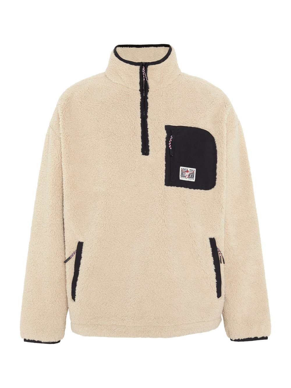 Chiemsee Fleecepullover Herren beige, XL