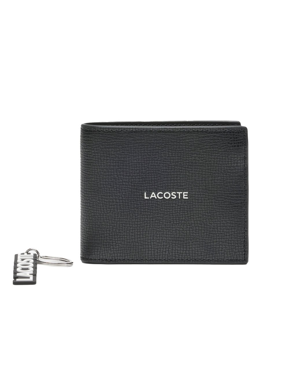 Lacoste Geldbörse Herren Leder schwarz, ONE SIZE