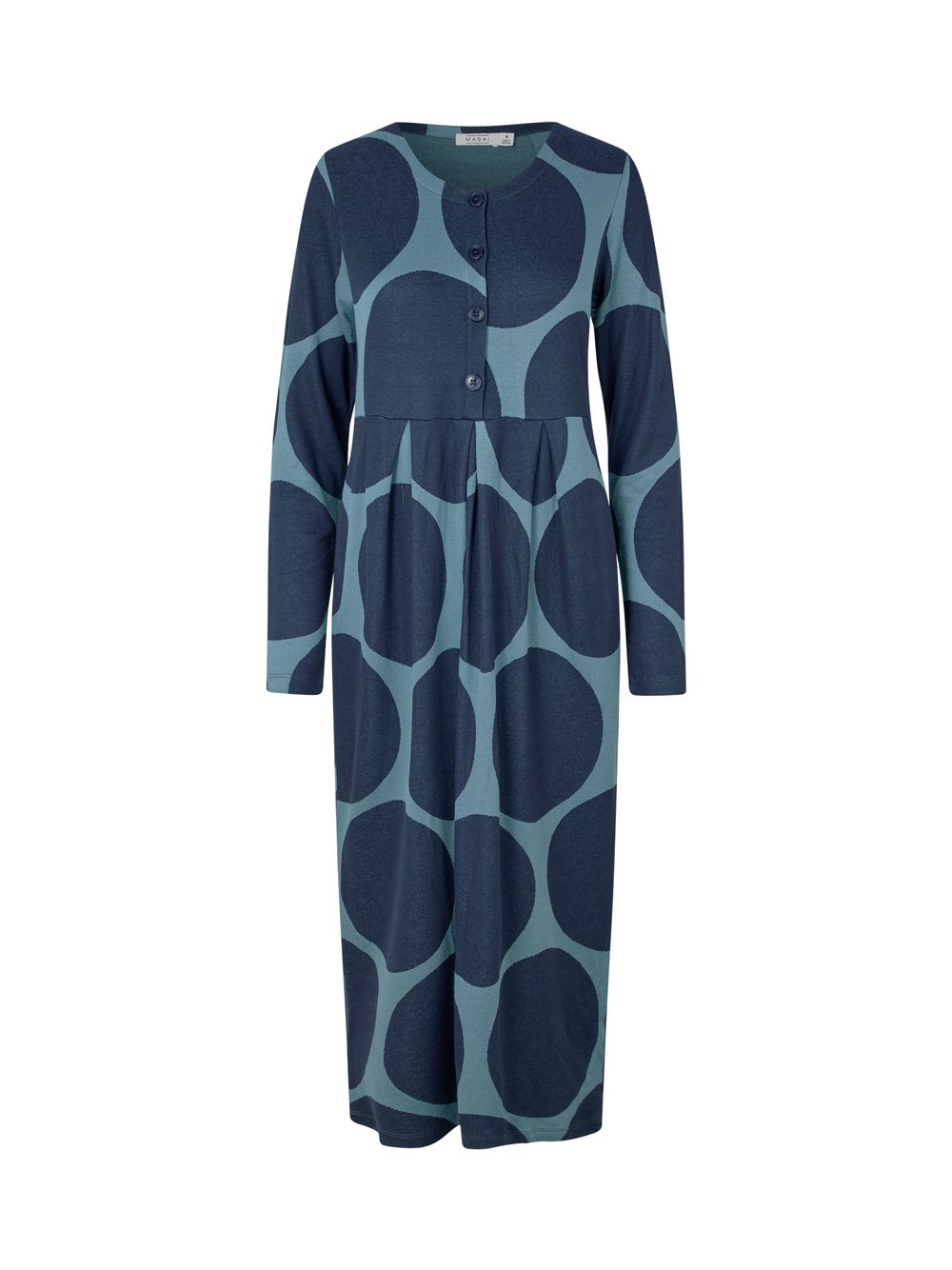 Masai Jerseykleid Damen Viskose blau bedruckt, 36
