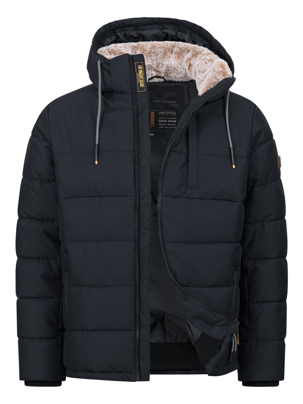 Indicode Winterjacke Herren schwarz, L