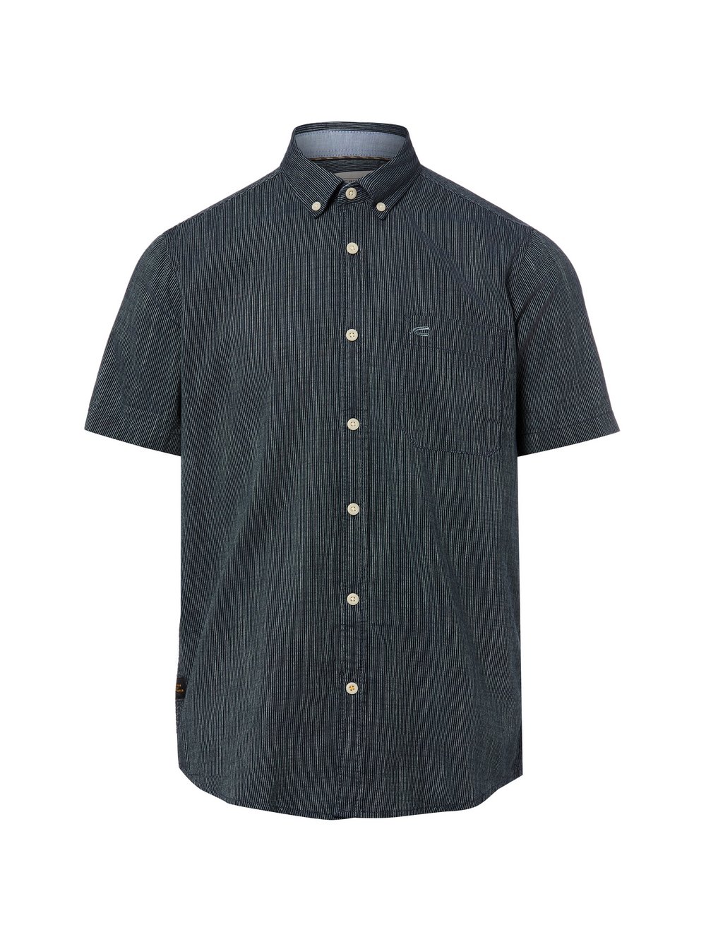 Camel Active Kurzarmhemd Herren Regular Fit Baumwolle (100%) blau gestreift, XXXL
