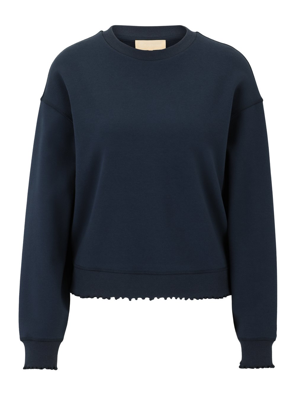 Les Lunes Sweatshirt Damen Baumwolle blau, S