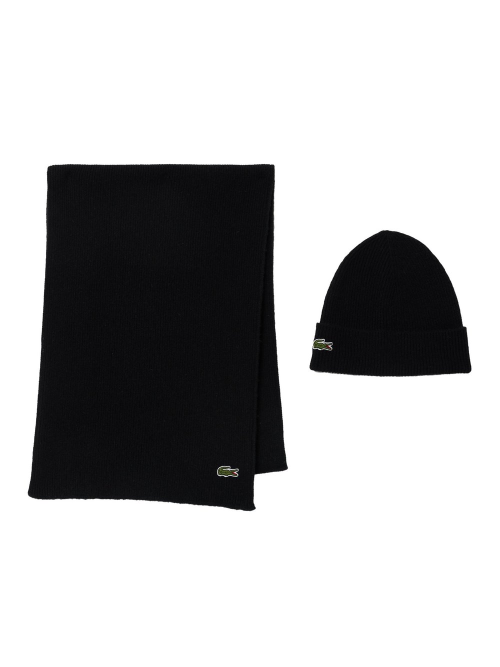 Thumbnail - Lacoste Mütze Herren Wolle schwarz, ONE SIZE