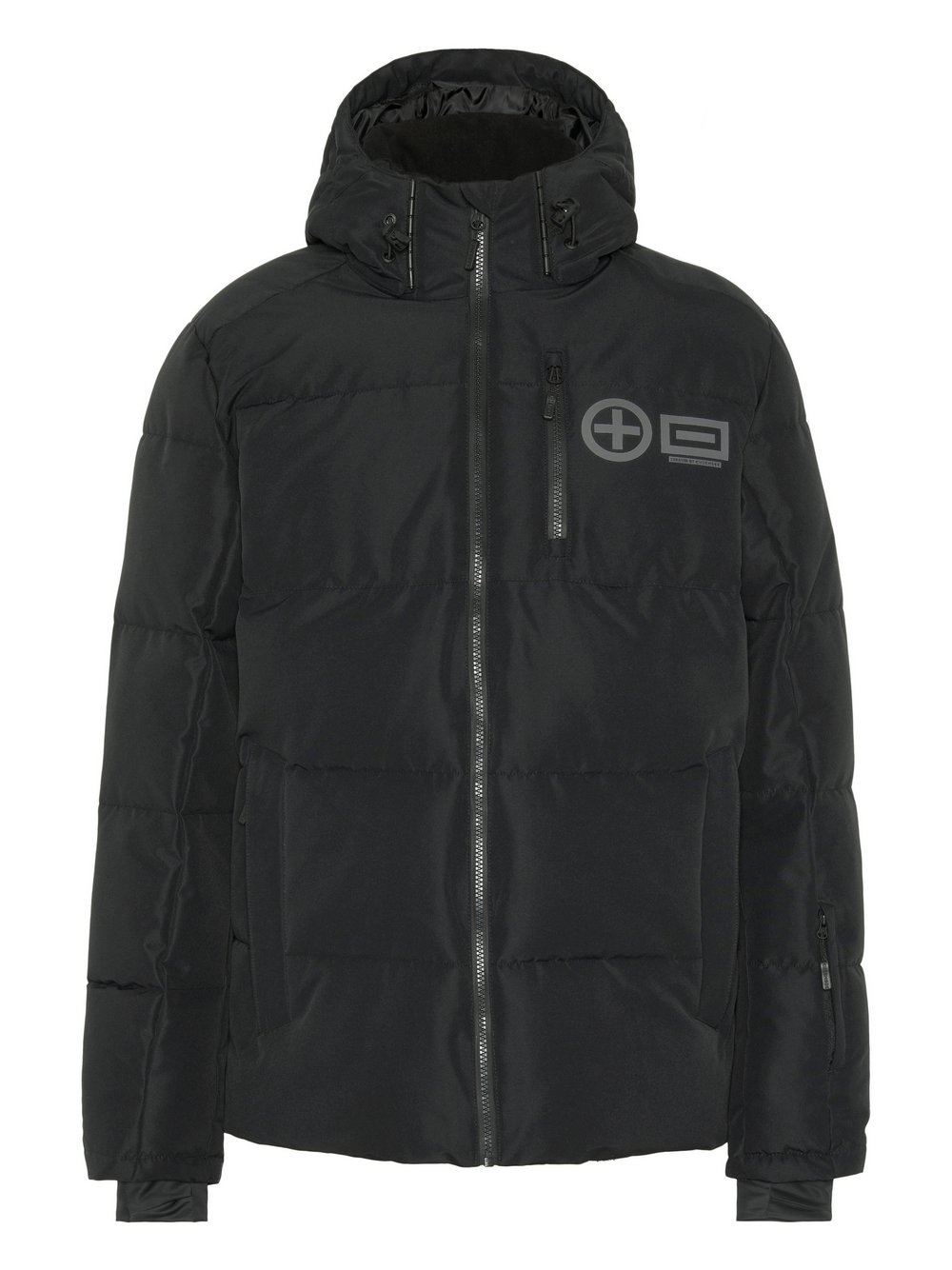 Chiemsee Skijacke Herren schwarz bedruckt, XXXL