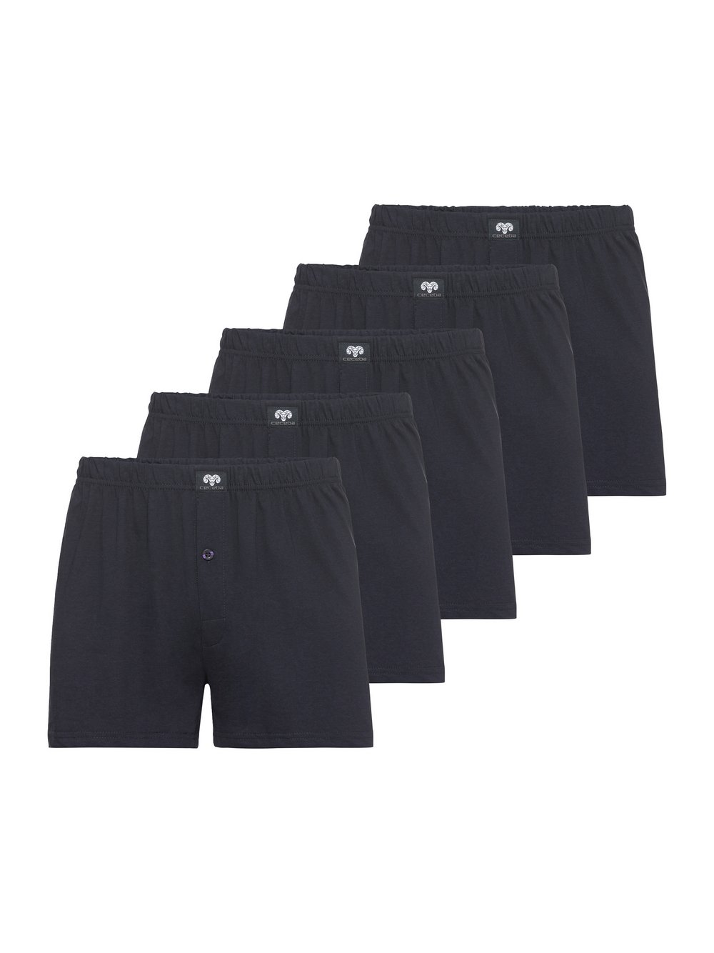 Ceceba Boxershort Herren Jersey blau, 5