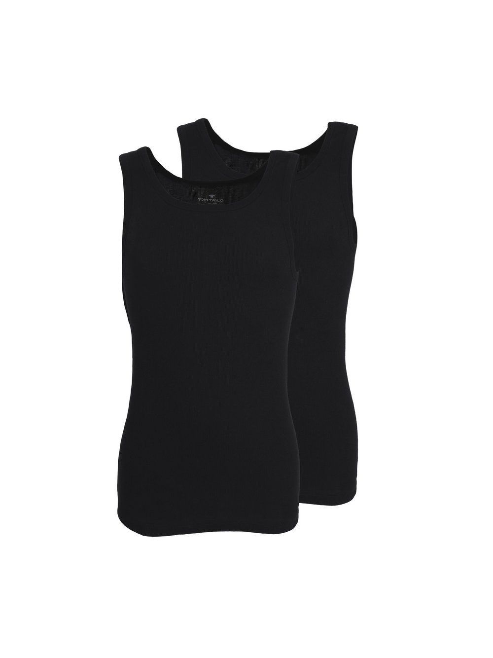 Tom Tailor Tank-Top Herren Rippe schwarz, XL