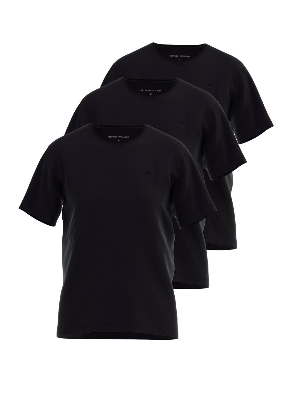 Tom Tailor Unterhemd Herren Jersey schwarz, 58