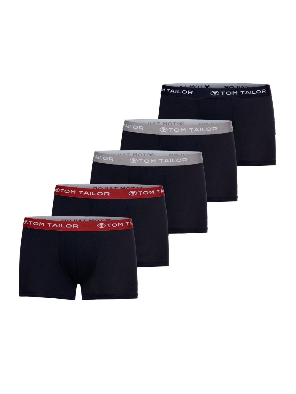 Tom Tailor Hip Pants Herren Jersey blau gemustert, 6