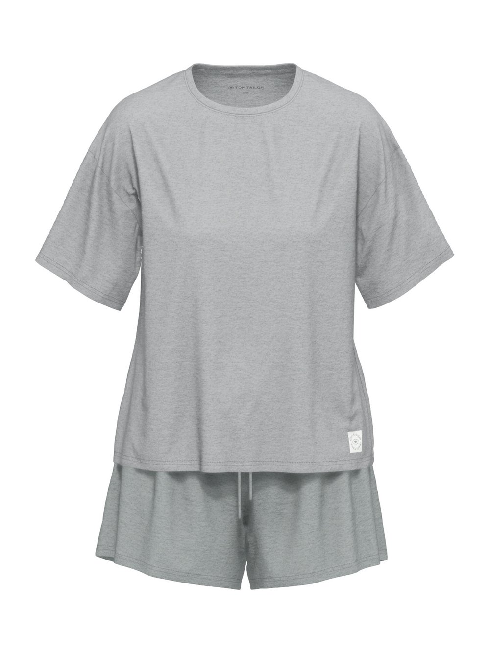 Tom Tailor Shorty Damen Jersey grau meliert, 44