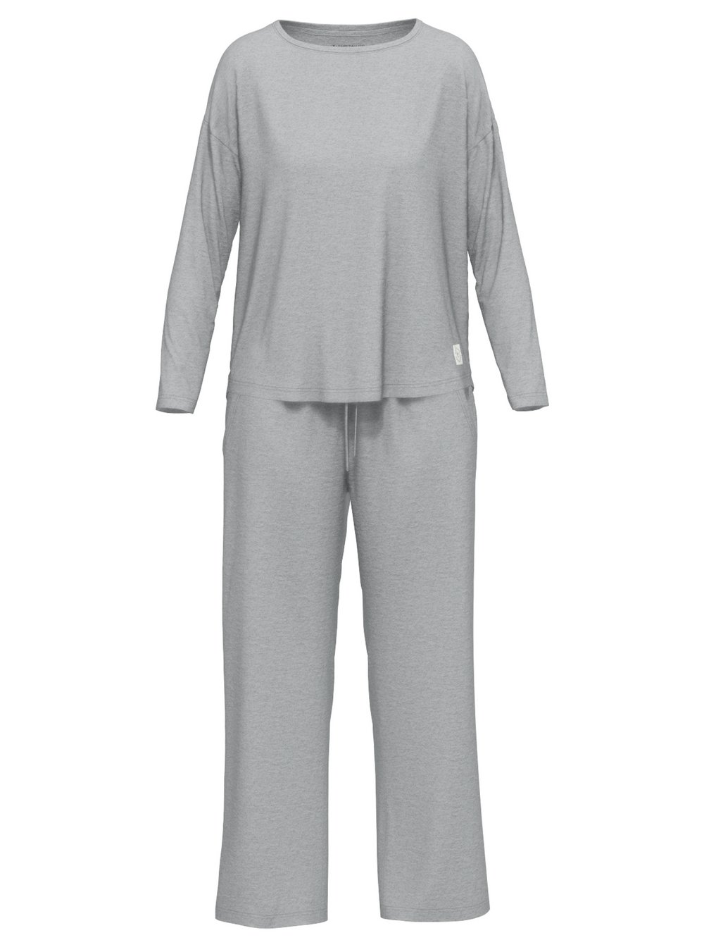Thumbnail - Tom Tailor Pyjama Damen Jersey grau meliert, 36