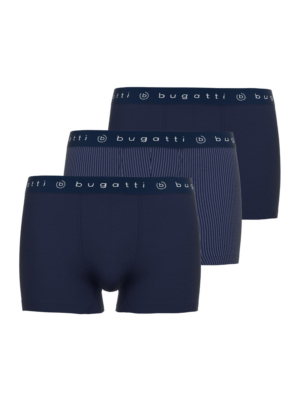 Thumbnail - Bugatti Pants Herren Jersey blau gemustert, 8